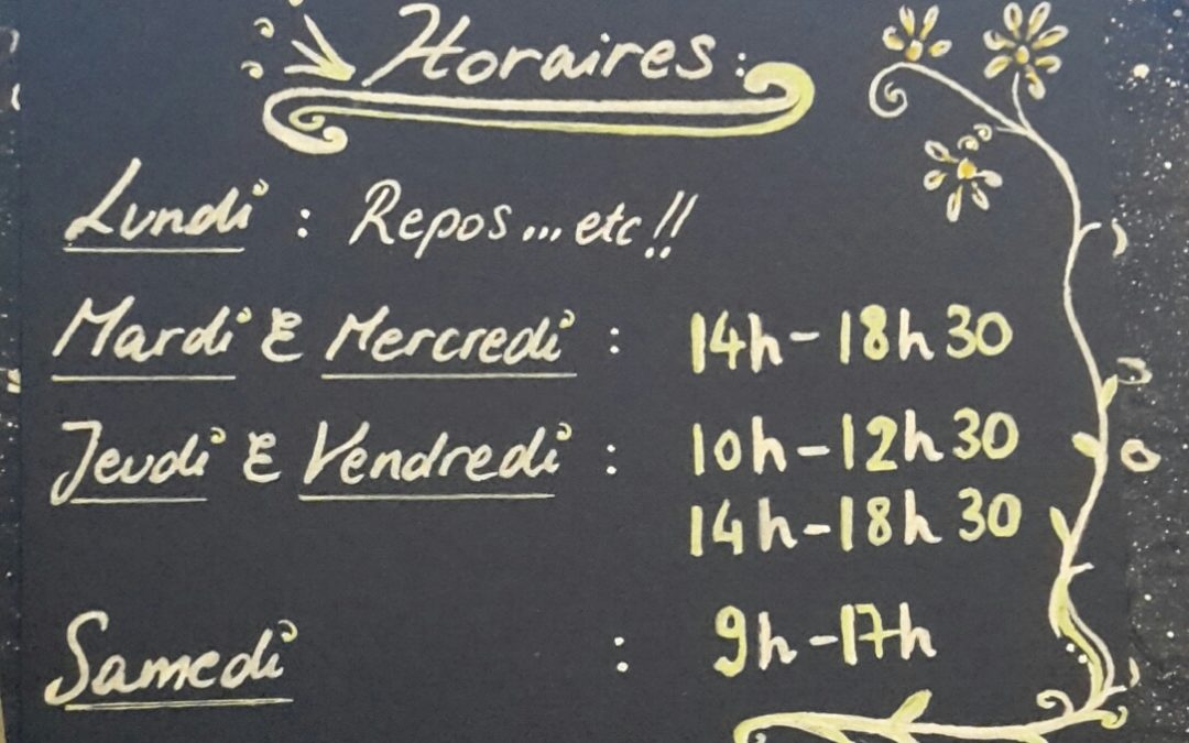 Nouveaux horaires